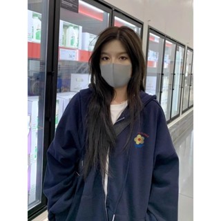 【桃裡】現貨 外套 開衫外套 連帽衛衣 秋冬女裝 加絨外套 oversize 拉鍊外套 連帽外套 美式外套 百搭外套