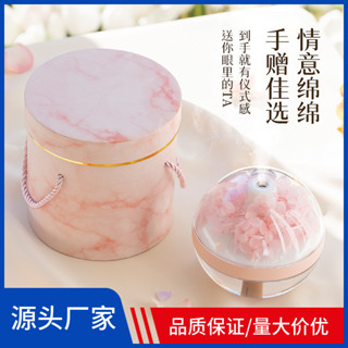 永生花加濕器迷你小型臥室桌麵霧化加濕敎師節創意禮品擴香機香氛機香薰機新款加濕器小型便攜usb桌麵床頭氛圍燈創意禮品 L4