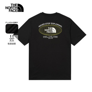 The North Face北面男款黑色吸濕排汗短袖T恤｜8DE7JK3 排汗衫