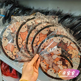 限時下殺 居家 好物 【便攜折疊扇】夏季折疊小團扇手持旋轉圓扇扭扭口袋扇兒童三麗鷗卡通可折疊扇子