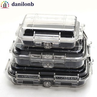DANILO密封保險箱,便攜的防震防水工具乾燥箱,帶掛環海綿/橡膠墊透明的硬式攜帶工具箱戶外工具