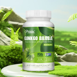 Pslalae 銀杏葉採用純有機銀杏葉製成 - 每份 1,400 毫克，美國原裝進口，60/120粒
