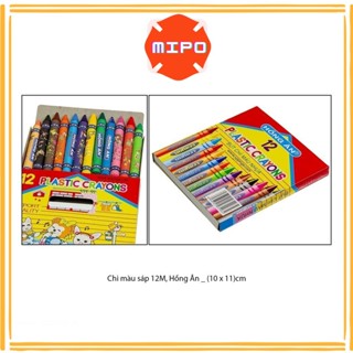 Crayons 12 - 蠟筆不粘手,兒童安全 - MIPO Shop