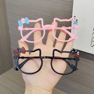 眼鏡/眼鏡框Glasses/Spectacle frames兒童眼鏡框小女孩裝飾眼鏡架道具可愛貓咪女孩寶寶無鏡片眼鏡萌N