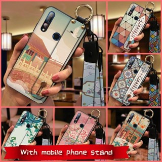 散熱青春HTC Desire 19 Plus/D19+手機殼支架矽膠創意潮流純色質感男女款中國風液態簡約指環軟殼新款