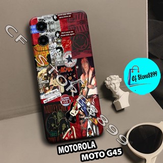HP Procamera 軟殼適用於最新 MOTOROLA MOTO G45 手機帶 MOTIF MOTOROLA MO