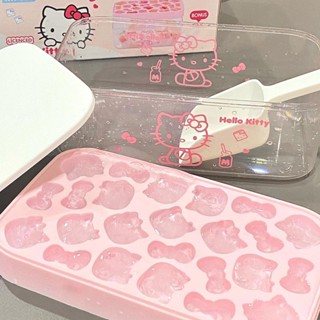 【正版授權】Hello Kitty矽膠製冰盒 按壓脫模 造型冰塊模具 夏日飲品 廚房小物