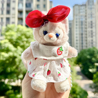 現貨速發僅衣服】貝兒鑰匙扣吊飾娃衣套裝露露達菲包掛著替紅草莓裙+髮夾