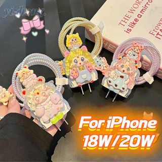 SAILOR MOON Iphone 18W/20W 充電器外殼創意夜光可愛美少女戰士設計充電保護器數據線螺旋纏繞電纜咬