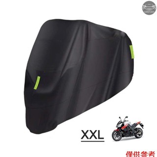 SUZUKI KAWASAKI HONDA 通用摩托車罩 - 全季防水戶外防塵、雜物、雨和天氣(M-XXXXL)210D