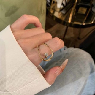🤍小心思 幾何不規則戒指 女韓版ins冷淡風小眾設計S925銀氣質開口食指環潮 韓系戒指 ins風戒指 ins指環