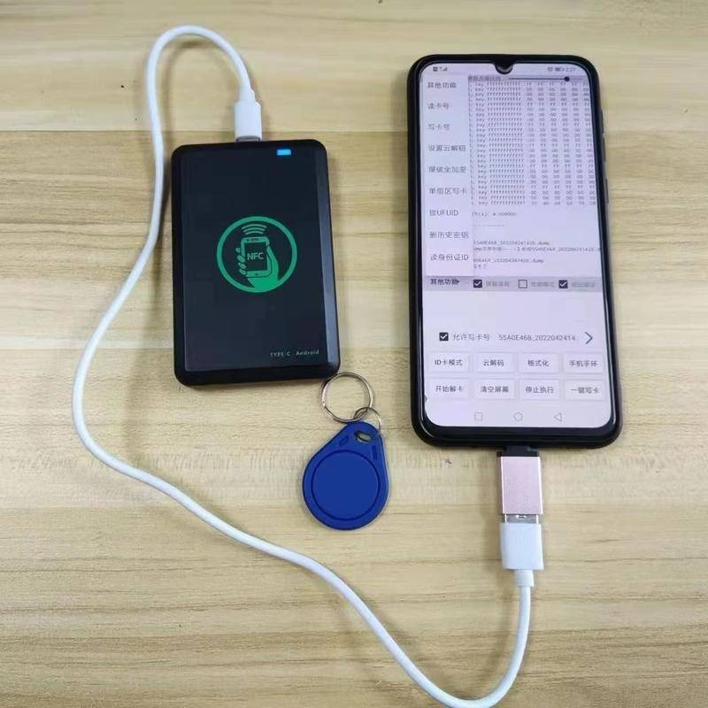 台灣出貨+統編 門禁卡 讀卡器 複製器 NFC雙頻讀寫器ICID萬能拷貝配卡機電梯卡模擬