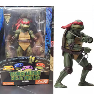 居家擺飾忍者神龜手辦 桌面擺件 1990電影版 TMNT 限定版 7寸可動人偶模型擺件 送禮 禮物好品 玩具 NECA