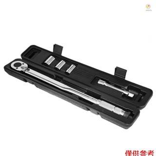 5 件裝 1/2" 28-210Nm 可調輪胎扭力扳手套裝汽車維修扳手手動工具套件