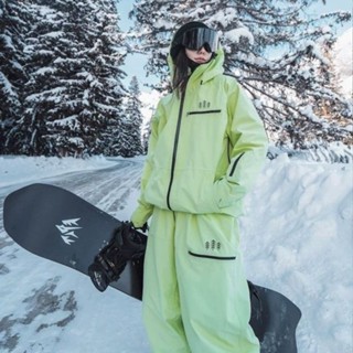 【滑雪必備】外穿滑雪褲女 男工裝單闆滑雪褲 防水加絨保暖褲子 寬鬆戶外加厚冬季