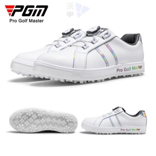 【沅宇】桃園出貨【PGM】高爾夫球鞋女士幻彩運動鞋子旋鈕鞋帶透氣超纖皮防水球鞋女鞋 XZ248高爾夫鞋