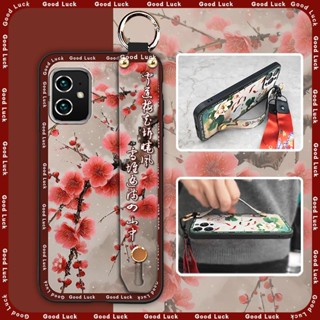 軟殼指環華碩Asus Zenfone 8/ZS590KS/2A007EU手機殼矽膠新款中年國潮全包支架腕帶液態老年散熱