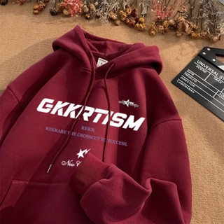 【可可李】帽t秋冬新款潮牌 連帽衛衣寬鬆設計感 情侶上衣薄款刷毛oversize