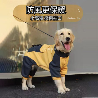 狗狗衣服 寵物服飾 秋冬金毛服裝 中大型犬寵物衣服 春秋款大狗服裝 拉布拉多服裝 狗狗四腳大學T冬季