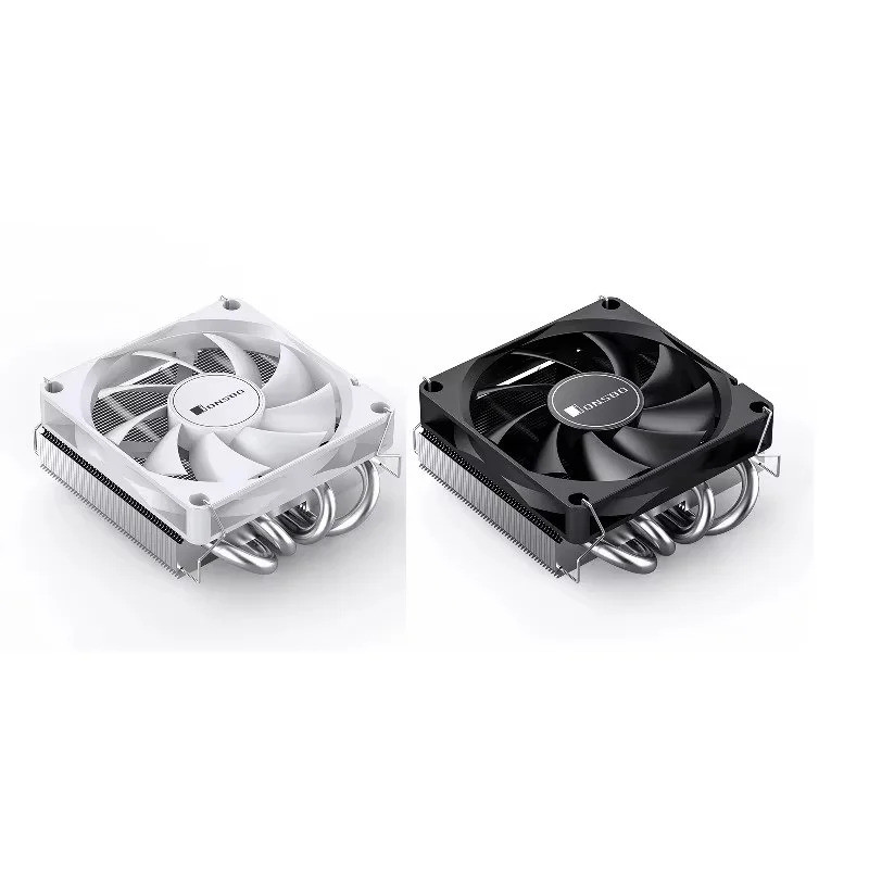 JONSBO HP-400S CPU 冷卻器壓力型 4 熱管 9 釐米風扇適用於 ITX 小型機箱超薄型散熱器