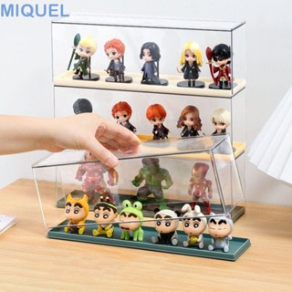 MIQUEL小雕像收納展示架,防塵的透明的雕像展示櫃,DIY防水的堆疊表小雕像收納盒桌面擺飾