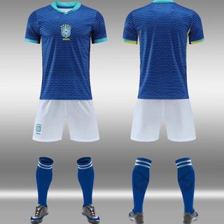兒童領口足球訓練隊服成人訓練服國家隊球衣2024美洲盃10號巴西男防滑內馬爾 EIAR