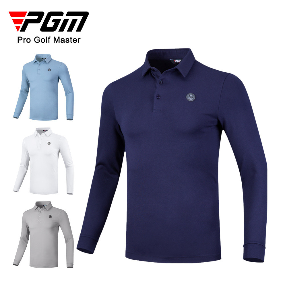 PGM 高爾夫服裝男士春秋透氣衣服長袖T恤速乾功能材質golf男裝 YF445