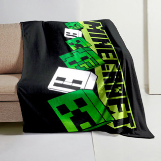 3D Minecraft 毯子超溫暖柔軟輕質法蘭絨毯子卡通蓋毯子禮物冬季沙發床上用品毯子