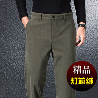休閒長褲寬鬆百搭保暖[D1212]精品燈芯絨男士休閒褲寬鬆直筒秋冬款條絨褲子男中年爸爸抗皺男褲
