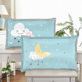 涼爽舒適 48×74cm 冰絲麵料抗菌防蟎[S507]一對裝夏季冰絲涼單人枕套涼席枕頭套空調涼藤枕芯套