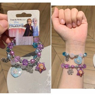 Bracelet卡通公主冰雪奇緣手鍊串珠雪花女童首飾品兒童生日禮物現貨/5.23