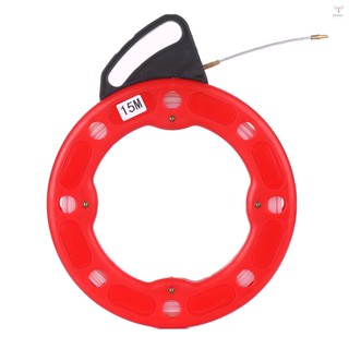 Kkmoon 30M 玻璃纖維魚帶捲軸拔輪器導電電電纜拔輪器, 帶衝擊盒電動或通訊拉線器, 用於地毯導線器或 P 下的幹