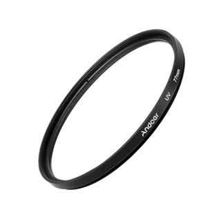 Andoer 77mm UV 紫外線濾鏡鏡頭保護膜適用於佳能數碼單反相機
