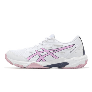 Asics 排球鞋 GEL-Rocket 11 女鞋 白 粉紅 亞瑟士 運動鞋 [ACS] 1072A093105