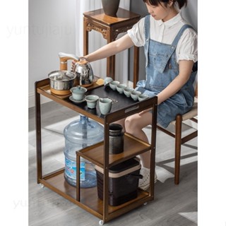 移動茶車 泡茶桌茶臺 簡約傢用烏金石茶具套裝 一件式客廳小茶幾陽臺🏆