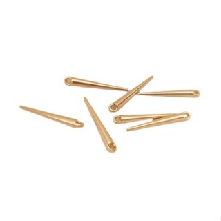 Ala-0208--14K包金保色超長小辣椒掛釘錐形柳釘吊墜手工diy項鍊耳環耳釘吊飾