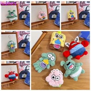 IVANES01派大星絨毛玩具,可愛的PP棉海綿寶寶絨毛娃娃,包包吊墜卡哇伊柔軟的卡通毛絨娃娃