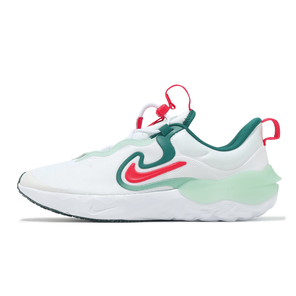 Nike 慢跑鞋 Run Flow GS 大童 女鞋 白 藍 路跑 運動鞋 [ACS] DR0472-101