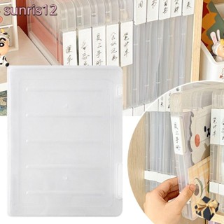 SUNRIS121Pcs檔案管理器盒,排序檔案夾支架A4A5A4紙收納盒,檔案專案合同證書塑膠文件案例