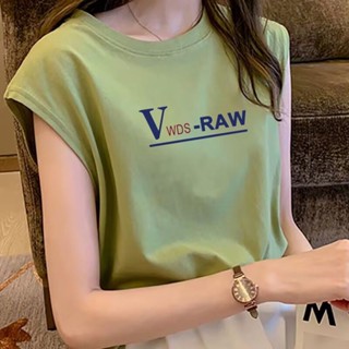 《現貨下單》夏季新款字母無袖t恤女寬鬆胖mm大尺碼背心打底時尚運動內搭上衣潮