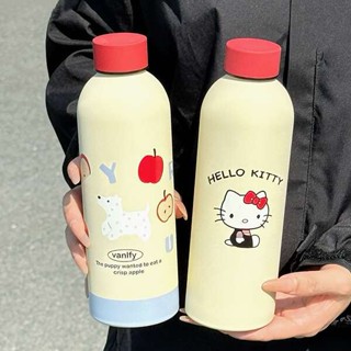 冷水壺 隨行杯 可愛凱蒂貓水杯學生不鏽鋼小口瓶保溫杯女高顏值大容量ins隨行杯