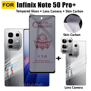 Infinix Note 50 Pro+隱私鋼化玻璃Infinix Note50 Pro Note 50 4G螢幕保護膜