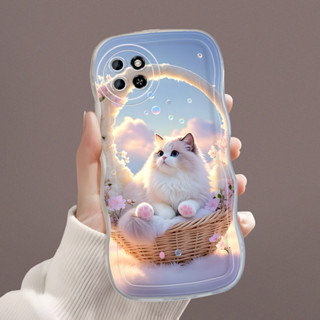 Itel S23 適用於 Hp 外殼軟殼時尚手機保護套可愛貓咪 5264 點選大波浪外殼軟 Kesing 外殼