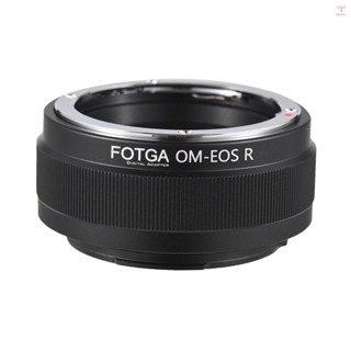 OLYMPUS Fotga 高精度手動鏡頭卡口轉接環鋁合金用於奧林巴斯 OM 卡口鏡頭,適用於佳能 EOS RF 卡口無