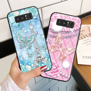 SAMSUNG 三星 Note 8 9 10 Lite Plus 軟殼矽膠手機殼保護套鑽石蝴蝶手機殼