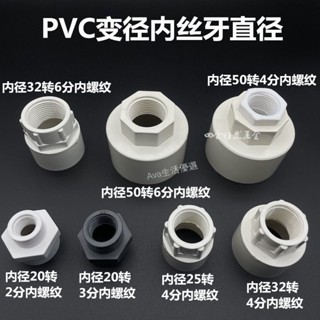 【臺灣出貨】PVC異徑內絲直通接頭 自來水管變徑接頭 2分 3分 4分 水龍頭轉接頭 塑膠材質 供水配件