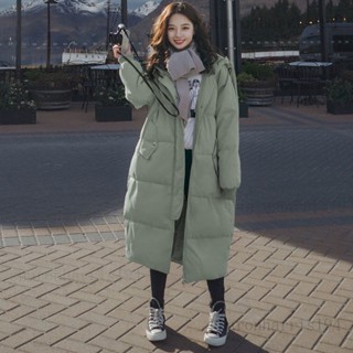 ✌羽絨棉衣女新版寬鬆加厚ins長版過膝腳裸 棉服外套 保暖 防寒 羽絨外套連帽rris
