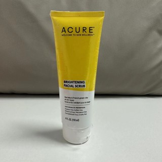 熱賣款！ACURE去死皮角質黑頭臉面部毛孔清潔綠泥海藻磨砂膏118mL