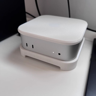 3D列印 | MacMini M4 2024款3D列印防塵底座PLA材質迷你主機支架