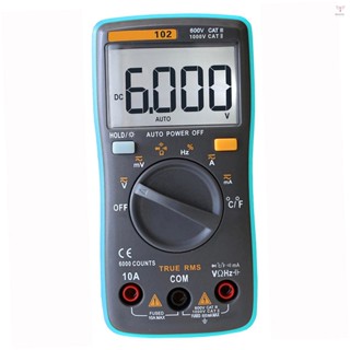 Richmeters RM102真有效值多功能液晶數字萬用表DMM直流交流電壓電流電阻二極管電容溫度測試儀測量自動極性識